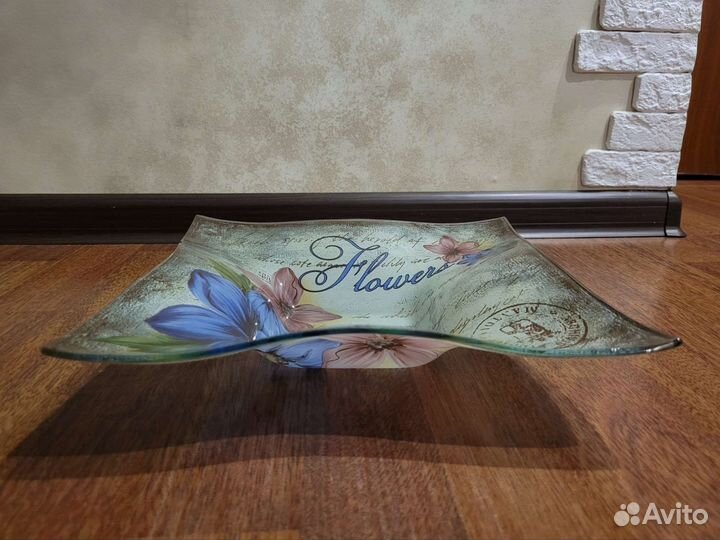 Блюдце стеклянное (новое)