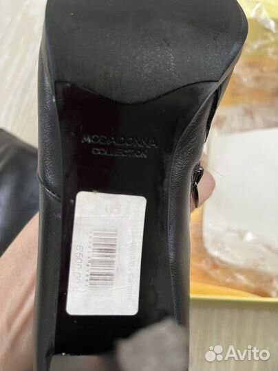 Сапоги кожаные женские