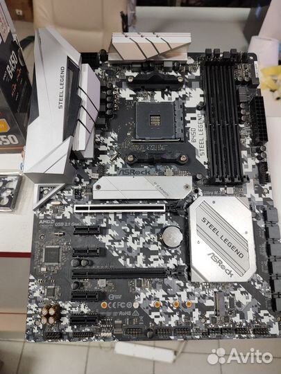 Материнская плата ASRock B450 steel legend