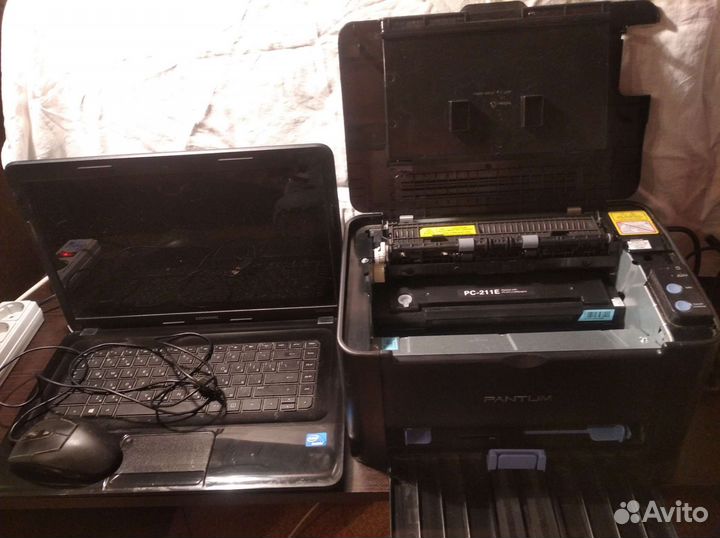 Ноутбук compaq и принтер pantum