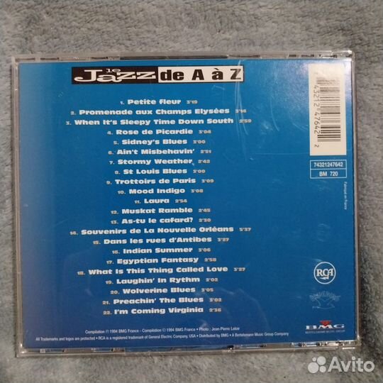 Cd диски Джаз. Sidney Bechet. 1994г Франция