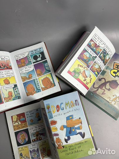 Детские английские книги комикс Dog Man