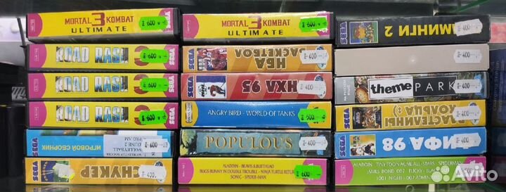 Картриджи sega\dendy