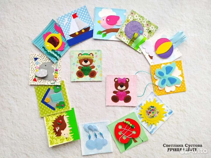 Развивающая книга из фетра