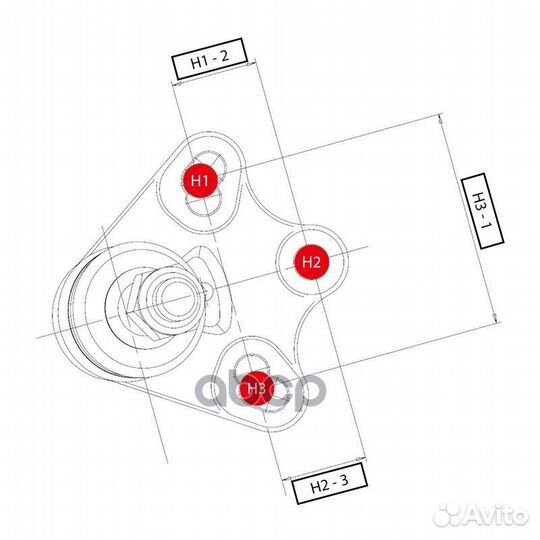 Опора шаровая MB W169/W245 нижн.лев/прав. (CBB
