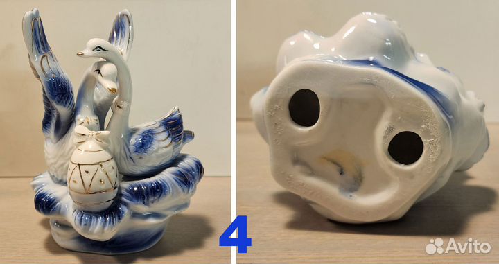 Статуэтки фарфоровые, Олимпийский мишка, лфз