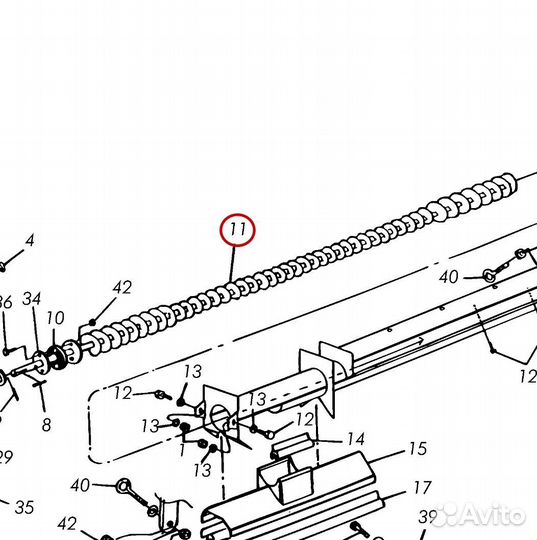 424470 шнек вадерштад 424470 шнек vaderstad