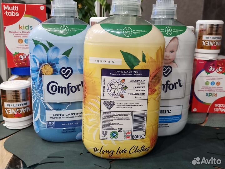 Кондиционер Comfort 1.8л 100стирок Финляндия