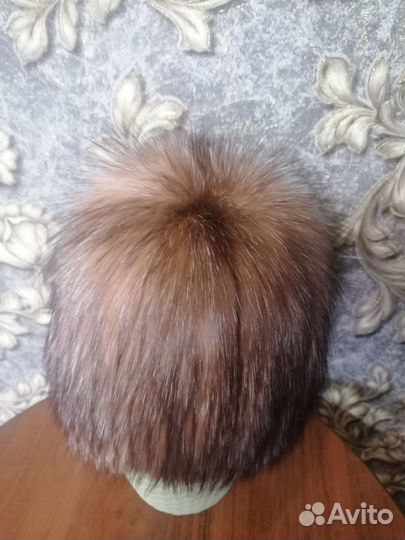 Шапка из чернобурки женская