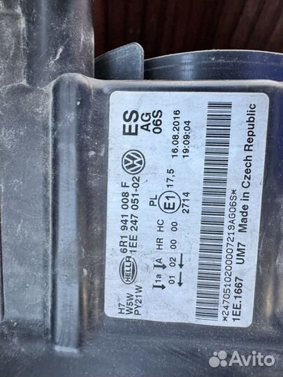 Фара правая polo