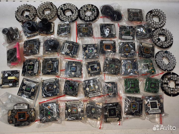 Запчасти и платы камер видеонаблюдения (нерабочие)