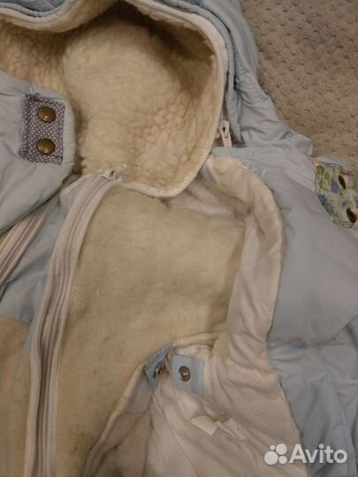 Комбинезон на овчине детский 68-80