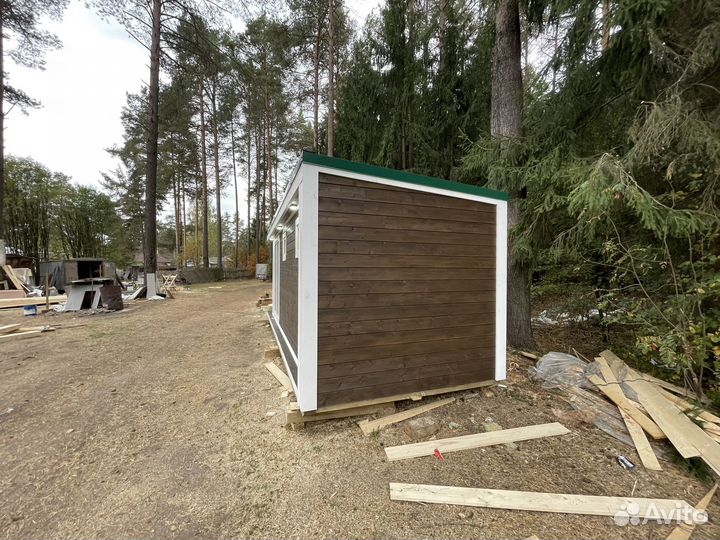Мобильная баня под ключ 2,4х6м без предоплат