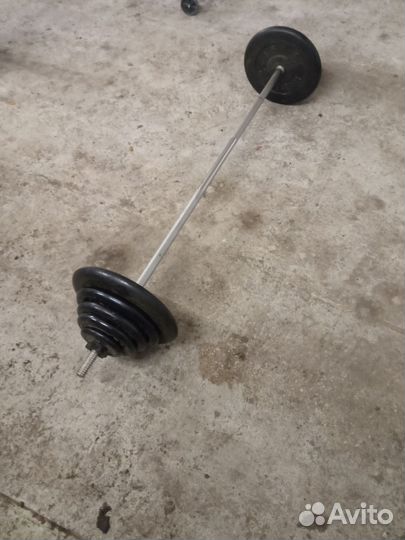 Штанга гриф блины бу