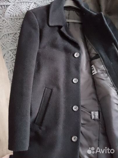 Кашемировое мужское пальто 46 размер