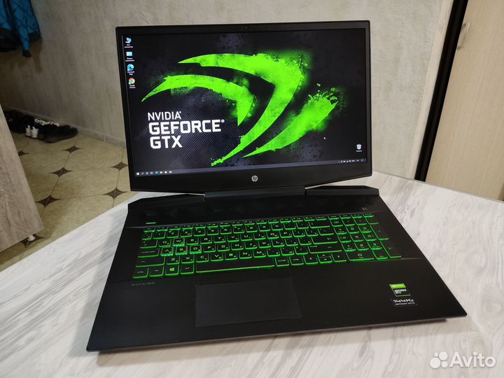 Игровой ноутбук hp i7/16gb/GTX 1660ti