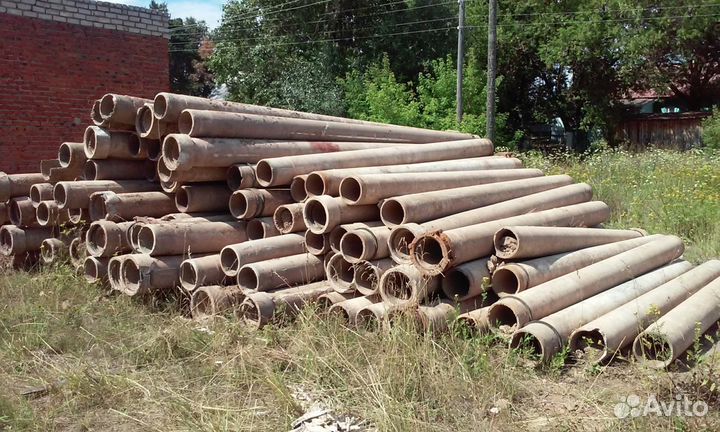 Труба асбестоцементная б/у 270x3.95м и 270x4.95м