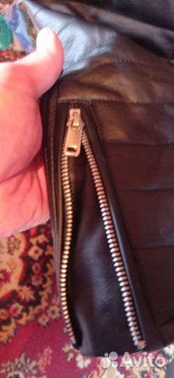 Кожаная куртка мужская 50