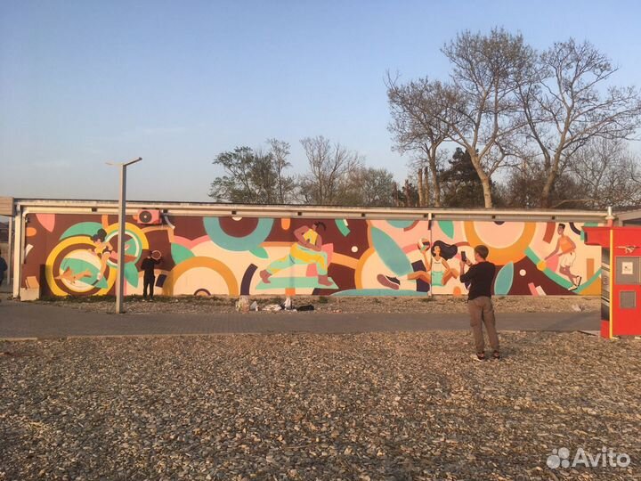 Граффити. Художественная роспись. Монументальная ж