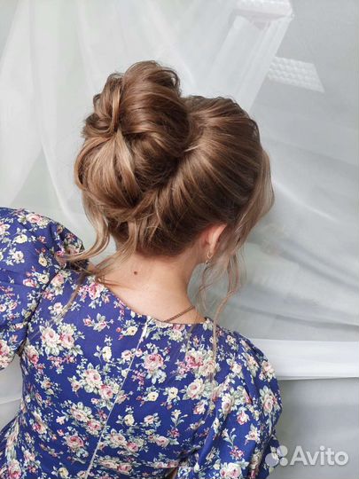 Прически локоны макияж