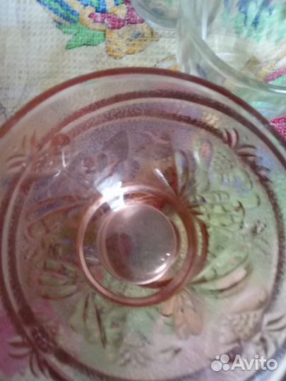 Салатница цветное стекло