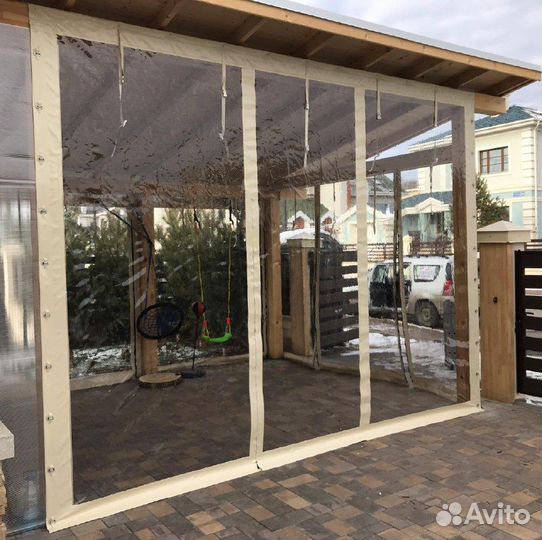 Мягкие окна для беседки