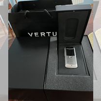 Vertu Constellation Polished Stainless Steel Black Leather