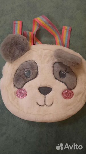 Плюшевый рюкзак для девочки