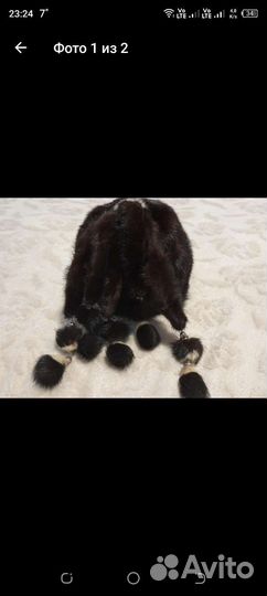 Шапка норковая женская