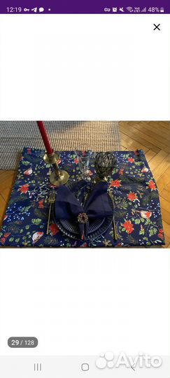 Скатерть новогодняя комплект