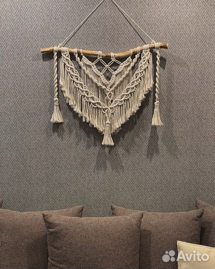 Панно макраме настенное