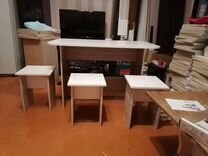 Кухонный стол и стулья комплект новый
