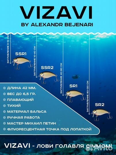 Воблеры на голавля Vizavi