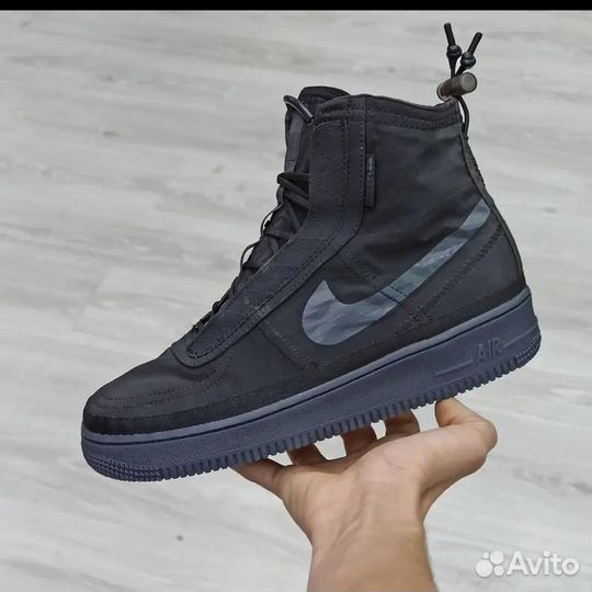 Nike Air Force 1 High Shell Black Grey