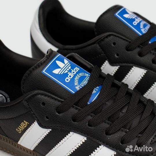 Кроссовки Adidas Samba OG Black / White Str