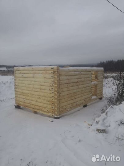 Сруб бани
