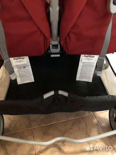 Прогулочная коляска для двойни peg perego