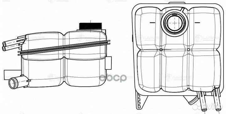 Бачок расширит. охл. жидкости LET1030 luzar