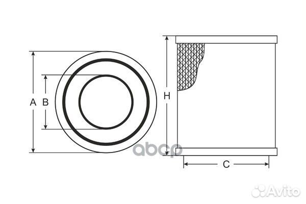 SB2188 Воздушный фильтр fordfocus II/III