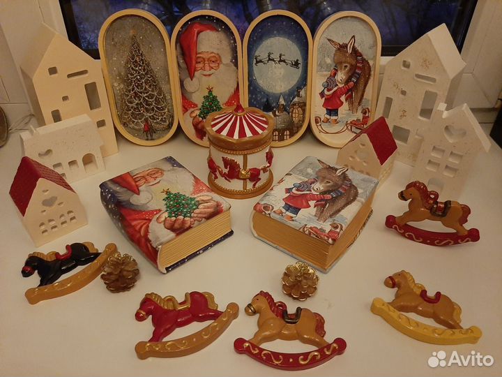 Новогодние изделия из гипса