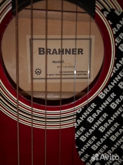 Акустическая гитара Brahner BG 100/Rds с чехлом