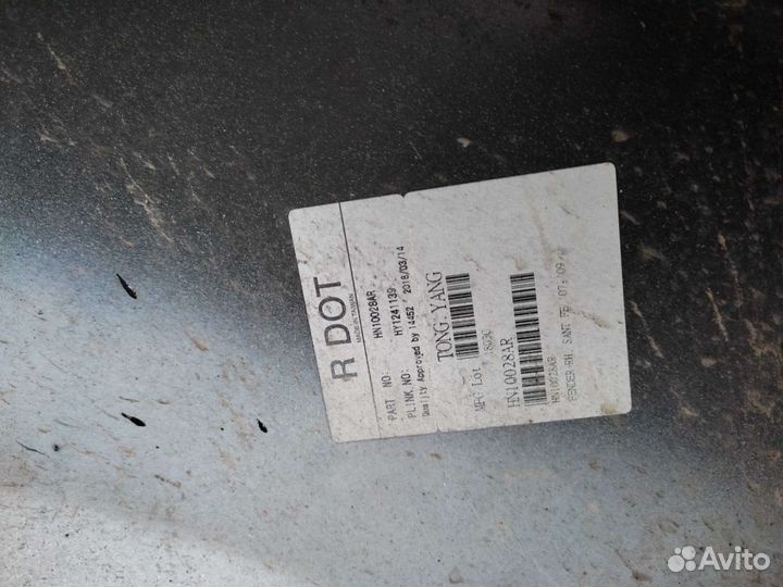 Крыло правое на Hyundai Santa Fe 2 поколения