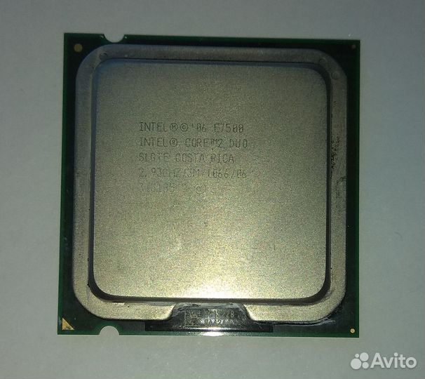 Процессор Intel core 2 duo E7500, E6400 s775