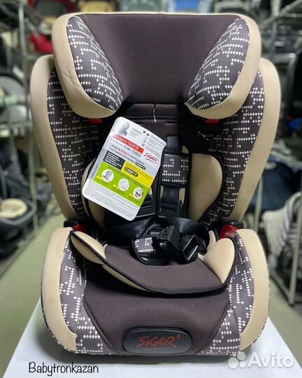 Автокресло Siger Индиго Isofix 9-36 кг ромб