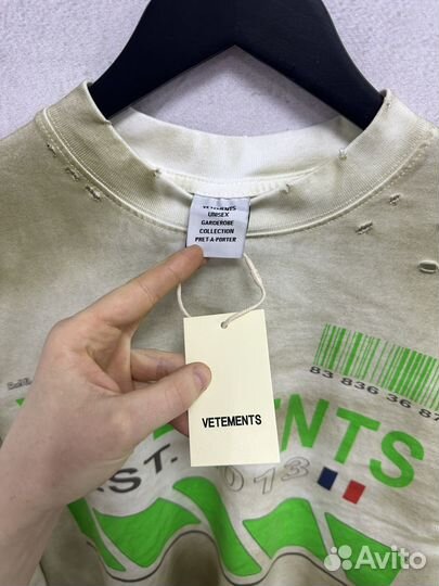 Лонгслив vetements hi speed (тренд 2025)