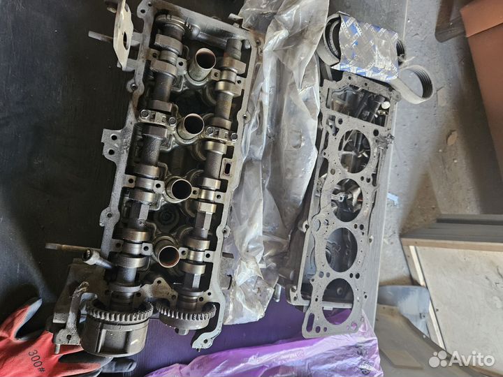 Головка двигателя nissan almera classic