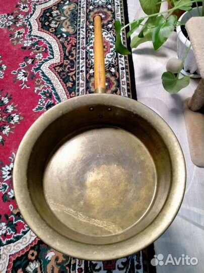 Латунный таз для варенья