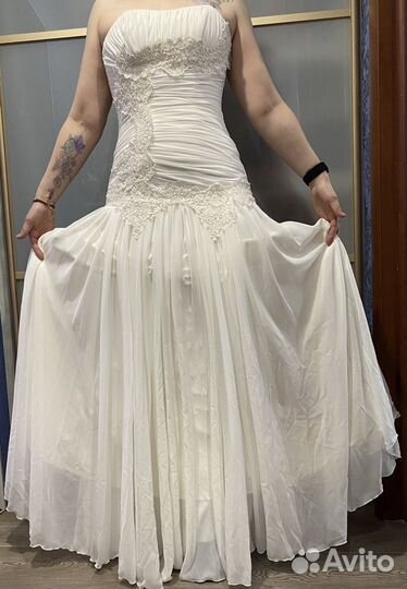 Платье свадебное 42-46 Айвори