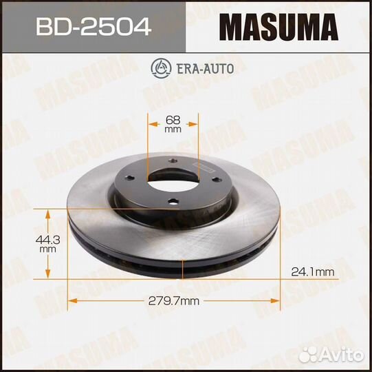 Masuma BD-2504 Диск торм. пер. вент.280x24 5 отв