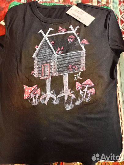 Футболка с рисунком. Ручная работа